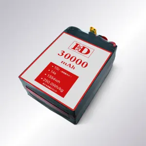 Bateria de íon de lítio para drone UAV, 51,8V 30000mAh 275wh/kg 30Ah14S, fabricante de baterias de estado sólido HD UAV POWER UAV, multirotor Vtol de vento fixo