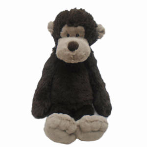 ألعاب قرود محشوة, ألعاب عيون صغيرة لعبة ماندر الأسود بني أو مخصص حسب متطلباتك تطريز ، أو طباعة 28 سنتيمتر أو 35 سنتيمتر - Product Image 2