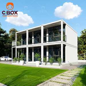Cbox Maison Conteneur Mobile Préfabriquée Modulaire Personnalisée de Luxe, à Deux Étages, Ignifuge, pour Bureau, Villa ou Dortoir - Product Image 1