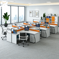 Escritorio de Oficina Modular Personalizable, Estaciones de Trabajo en Cubículos que Ahorran Espacio, Mesa de Oficina para Computadora OEM para Empresas