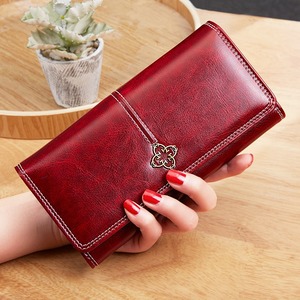 Portefeuille long <span class=keywords><strong>en</strong></span> <span class=keywords><strong>cuir</strong></span> vintage de luxe pour femmes, <span class=keywords><strong>porte</strong></span>-cartes et <span class=keywords><strong>porte</strong></span>-<span class=keywords><strong>monnaie</strong></span>, collection 2026, design tendance - Product Image 5