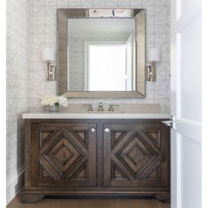 Luxury High Quality Fashionable Modern Style <b>Bathroom</b> <b>Vanity</b> Cabinets Made by Solid Wood - Product Image 5