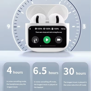 Cheap Wholesale A11 PRO Lcd Touch Screen BT 5.4 <b>Wireless</b> Earbuds ANC Noise Cancelling in Ear Headphones High Quality Earphone - Product Image 2