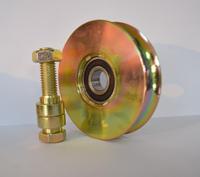 Roues de portail coulissant industrielles en acier robuste, design moderne, support inférieur pour portails coulissants galvanisés pour entrepôts
