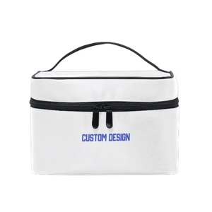 Hawaiian Maile Lei Palaka Custom Portable Zipper Train <b>Case</b> Cosmetics Storage Travel Cosmetic Bag <b>Makeup</b> Organizer <b>Case</b> - Product Image 6