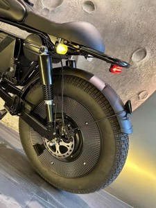 Bicicleta Eléctrica de Montaña Black Warrior 48V con Batería de Litio, Neumáticos Anchos, Motor sin Escobillas en el Buje Trasero, 3 Velocidades y Frenos de Disco - Product Image 5