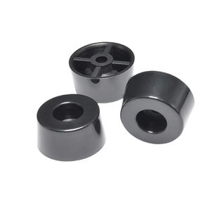 Pieds de meubles en plastique ABS solide protecteur de sol robuste embouts de jambe de meubles hauts pieds ronds moyens en caoutchouc - Product Image 3