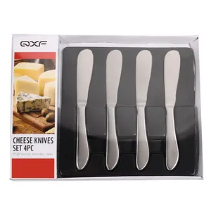 Cheese Knife Set Stainless Cheese Knife Butter Spreader Stainless Steel Household Gift Item All Cheese Cutting Cheese Tools 2000 Set New Year's Window Box