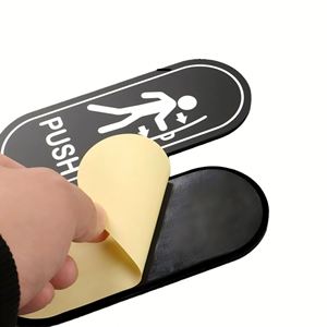 Service personnalisé disponible : Panneau ovale en acrylique de 5 pouces avec impression sérigraphique et vernissage UV pour porte coulissante en verre/PUBH - Product Image 3