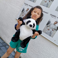 Sac à dos décontracté pour la maternelle, grande capacité, mignon, en peluche, ours en peluche, dessin animé