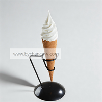 Maquette de cornet de crème glacée molle factice de qualité supérieure, inaltérable, pour la photographie, les vitrines et le merchandising visuel