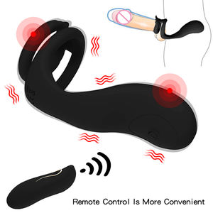 Juguetes sexuales anales para hombres, masajeador de próstata, anillo de doble pene, tapón Anal, herramientas sexuales negras, pene erótico <span class=keywords><strong>Gay</strong></span>, tipo médico para adultos - Product Image 5