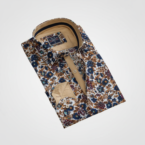Chemise à fleurs bleues, chemise de haute qualité, chemise pour homme - Product Image 2
