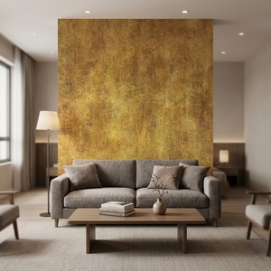 Pellicola per Pannelli Murali in PVC Metallizzato Vintage, Spessore 0,14mm, Ricco Motivo Retrò, Colore Metallico Premium, Rotolo di Grado Lusso per Decorazioni <span class=keywords><strong>d</strong></span>'Interni - Product Image 1