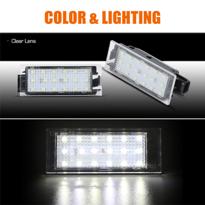 Aucun erreur - Lot de <span class=keywords><strong>2</strong></span> feux de plaque d'immatriculation LED blancs pour <span class=keywords><strong>Renault</strong></span> Clio III IV Espace IV - Accessoires d'éclairage extérieur de voiture - Vente en gros - Product Image 2