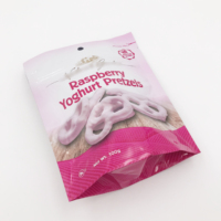 Sachet alimentaire refermable personnalisé anti-odeur avec fermeture éclair, idéal pour biscuits et gâteaux, en Mylar, à fond stable