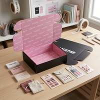 Boîte en carton pliable personnalisée pour cartes, bijoux, nail art, emballage cadeau