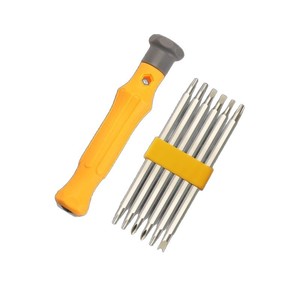 <b>Screwdriver</b> <b>Set</b> 12 In 1 Phillips Torx Triangle Flathead Double-ended Household Tool Steel Handle - Product Image 2