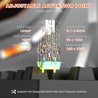 ATTACK SHARK R82 HE 0.08ms Latency Magnetic Keyboards Snap Tap 80 Keys Hot Swappable PBT Keycaps PC Accessories Desktop Office