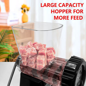 Hachoir à viande manuel à manivelle, lames robustes avec base à aspiration puissante, hache facilement la viande, l'ail, les fruits - Product Image 4