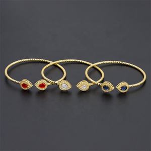 Jxx New <b>Fashion</b> 24K Gold Plated Zircon <b>Cuff</b> <b>Bracelet</b> Bangle Stylish Women's Bangle Style <b>Cuff</b> <b>Bracelet</b> - Product Image 1