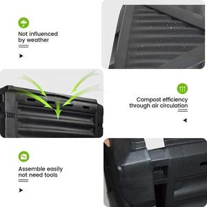 Boîte à composter organique en <span class=keywords><strong>plastique</strong></span> durable de grande capacité 300 <span class=keywords><strong>L</strong></span>, conteneur baril jardin arrière-cour bac à composter - Product Image 4
