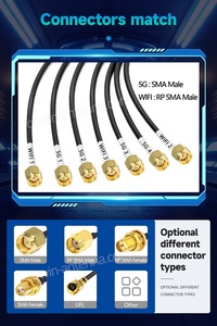 Combo externo 5G 4*4 MIMO WIFI 3*3 7 en 1 <span class=keywords><strong>Antena</strong></span> <span class=keywords><strong>Celular</strong></span> 5G 4G LTE Montaje adhesivo Omnidireccional <span class=keywords><strong>Bluetooth</strong></span> Zigbee <span class=keywords><strong>Antena</strong></span> - Product Image 5