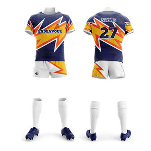 Dernier maillot d'uniforme de rugby personnalisé extensible dans les quatre sens Maillot de rugby surdimensionné avec logo imprimé par sublimation complète pour hommes - Product Image 5