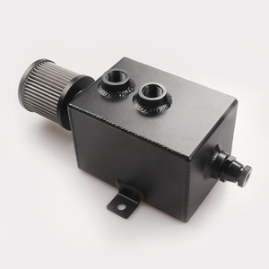 Réservoir de récupération d'huile respirant 2L en aluminium pour modification automobile avec filtre à air et récupération des gaz d'échappement pour la protection du moteur - Product Image 1