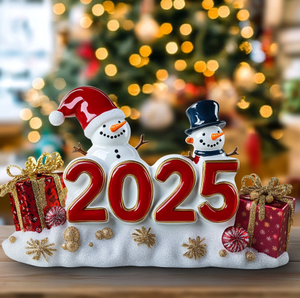 Neuestes Verkaufsmodell: Personalisierter Weihnachtsbaum-Schneemann-Design-Harzanhänger zum Aufhängen für Weihnachten 2026 - Product Image 1