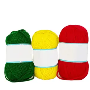 핫 세일 하이 퀄리티 아름다운 색상 조합 스카프 DIY 모직 원사 손 뜨개질 스웨터를위한 100% 메리노 양모 원사