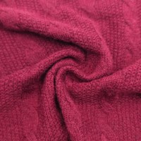 Tissu de doublure jacquard en maille torsadée 470 GSM 140 CM Mélange acrylique polyester nylon pour la confection de robes