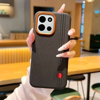 Étui de téléphone en matériau TPU/PC/PU, anti-traces de doigts, toucher agréable, coque antichoc pour OnePlus 13 15 15T Ace5 Ace6