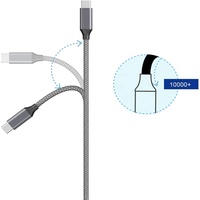 Kabel pengisian daya Cepat USB Tipe C ke Tipe C, kabel Data Tipe C ramah lingkungan PD 100W 20V 5A 20Gbps, kabel Data USB 3.2 Gen 2x2