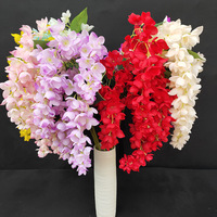 Guirlande murale en soie, plantes artificielles, fausses fleurs, verdure, vigne pour décoration murale de la maison, arrière-plan de mariage ou de fête