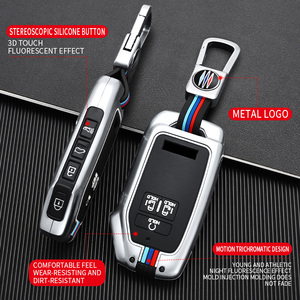 Étui de protection pour clé de voiture en alliage de zinc et gel de silice pour <span class=keywords><strong>KIA</strong></span> Carnival EV6 GTLINE <span class=keywords><strong>Sportage</strong></span> K5, <span class=keywords><strong>porte</strong></span>-clés à 7 boutons, sac à clés - Product Image 2