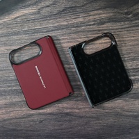 Étui de téléphone en similicuir pressé à chaud, couleur unie, pour iPhone 18 Ultra/Fold, toucher doux, antichoc, anti-traces de doigts, coque professionnelle