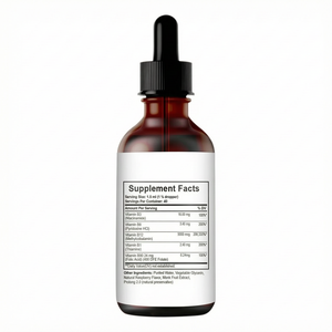 Gotas de Vitamina <span class=keywords><strong>B</strong></span> Compleja Líquida de Marca Privada OEM, 60 ml, Suplemento <span class=keywords><strong>Natural</strong></span> a Granel, Vitamina B1 B6 B12 Complexe, Sabor Frambuesa - Product Image 2