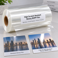 Film BOPP Glossy Nova untuk Kemasan Kotak, Kemasan Kue, Percetakan Kemasan, Film Laminasi Thermal Matte Glossy, Film Laminasi Dingin
