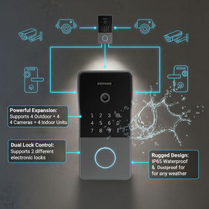 Videoportero Inteligente <span class=keywords><strong>WiFi</strong></span> Tuya 2K con Reconocimiento Facial, Cámara Exterior IP65 con Visión Nocturna, Sistema de Intercomunicación para 6 Habitaciones - Product Image 4