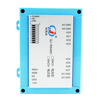 Module de sortie analogique Huaqingjun 8 canaux RS485 0-5V 0-10V, communication par protocole Modbus RTU, module AO pour capteurs analogiques