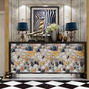 วอลเปเปอร์ลายอิฐโบราณแบบมีกาวในตัว 45 ซม. X 1 ม. กันน้ำ PVC ดีไซน์แบบชนบทสำหรับร้านกาแฟ บาร์ ร้านอาหาร - Product Image 2