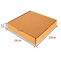YIYANG personalizable blanco 5X5 pulgadas carpetas de papel corrugado repujado materiales reciclados Pizza Display CIF