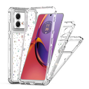 Funda Protectora Personalizada para Teléfono Motorola <span class=keywords><strong>Moto</strong></span> G84 5G, Diseño de Patrón Grabado con Láser, 360 Grados, Brillante, con Purpurina - Product Image 4
