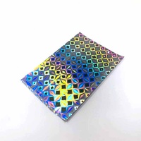 Rouleau de film laser haute sécurité auto-adhésif, personnalisé, laminé thermiquement, en BOPP souple, holographique transparent/argenté, résistant à l'humidité