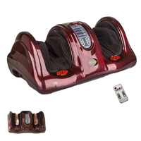 Masseur pour les pieds et les jambes en matériau PU avec contrôle de la minuterie, machine de massage à double usage pour la relaxation musculaire