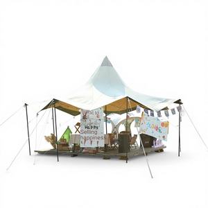 Tenda Indiana a Piramide Volante Grande con Telo Parasole, in Tessuto Oxford Spesso Impermeabile per <span class=keywords><strong>Campeggio</strong></span> Estivo all'Aperto - Product Image 1