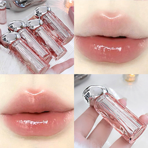Nueva moda regalo de Navidad esencia hidratante cristal brillante labio esmalte Gege oso etiquetado espejo <span class=keywords><strong>transparente</strong></span> brillo de labios - Product Image 4