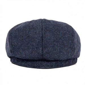 Vente en gros de casquettes de newsboy rétro pour hommes à visière large, bérets en polyester/coton avec boucles, casquettes octogonales, bérets Peaky pour l'extérieur et les voyages - Product Image 6