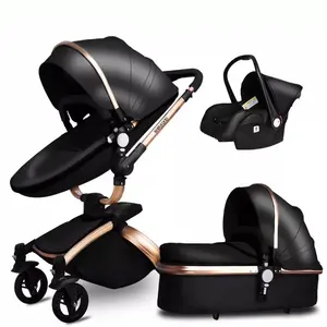JXB Chinese Luxury Baby Stroller Supplier Directly Sale 3 In 1 High View Baby stroller pram